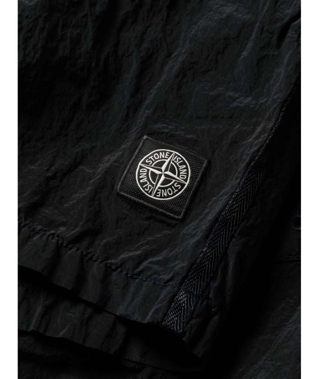 STONE ISLAND Темно-синие полиамидовые плавки, фото 3