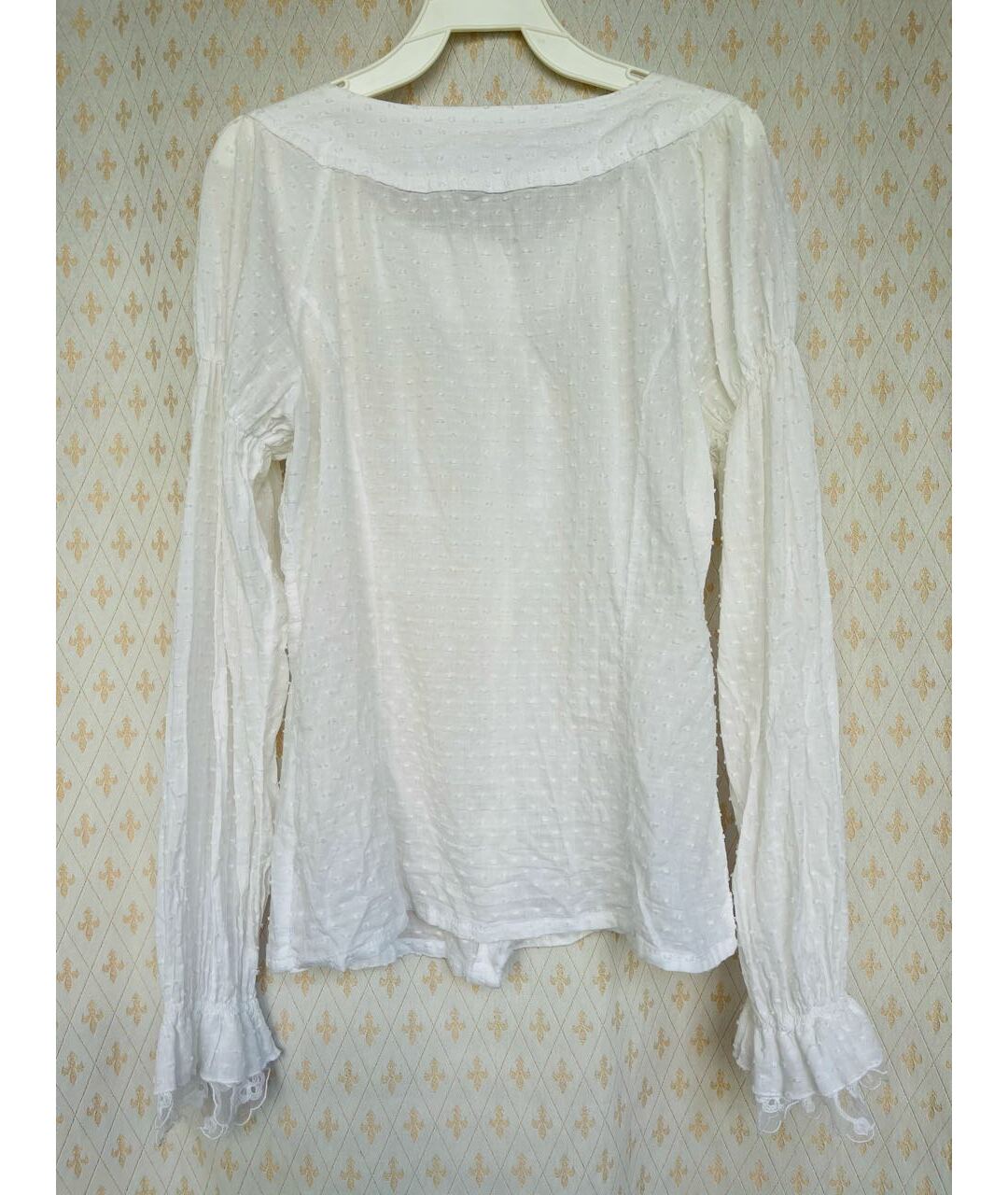 ERMANNO SCERVINO JUNIOR Белая хлопковая рубашка/блузка, фото 3