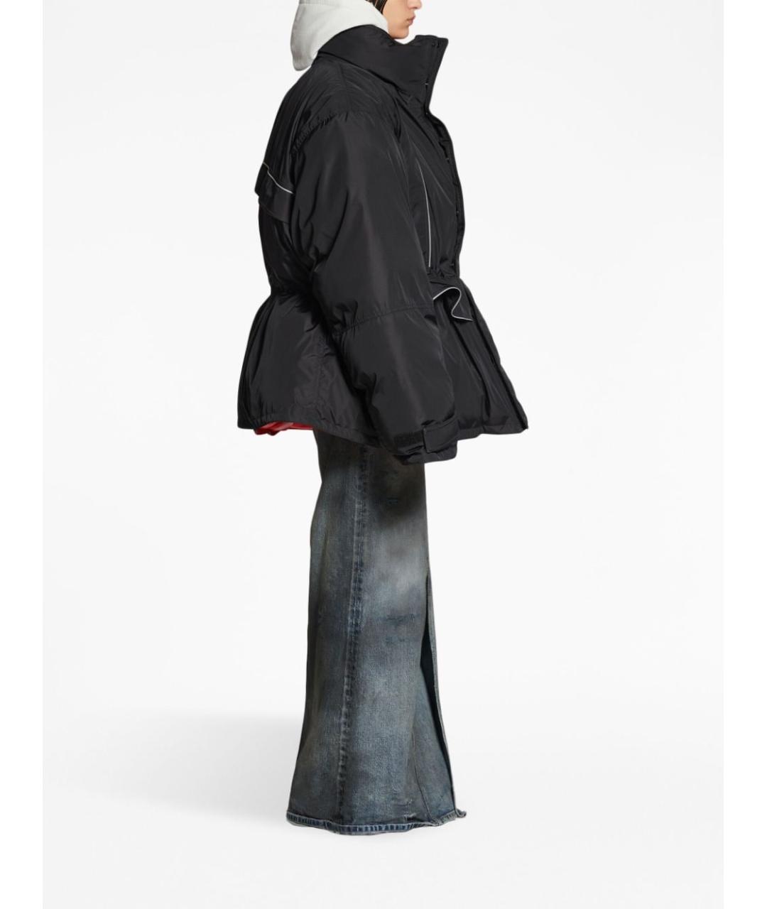 BALENCIAGA Черная полиамидовая куртка, фото 2