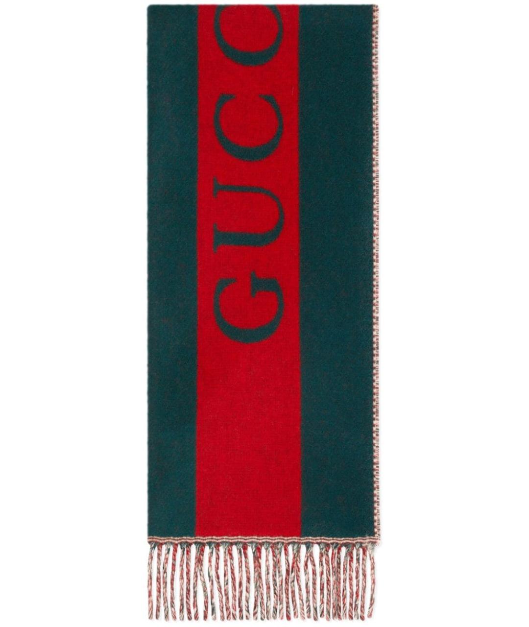 GUCCI Мульти шерстяной шарф, фото 1