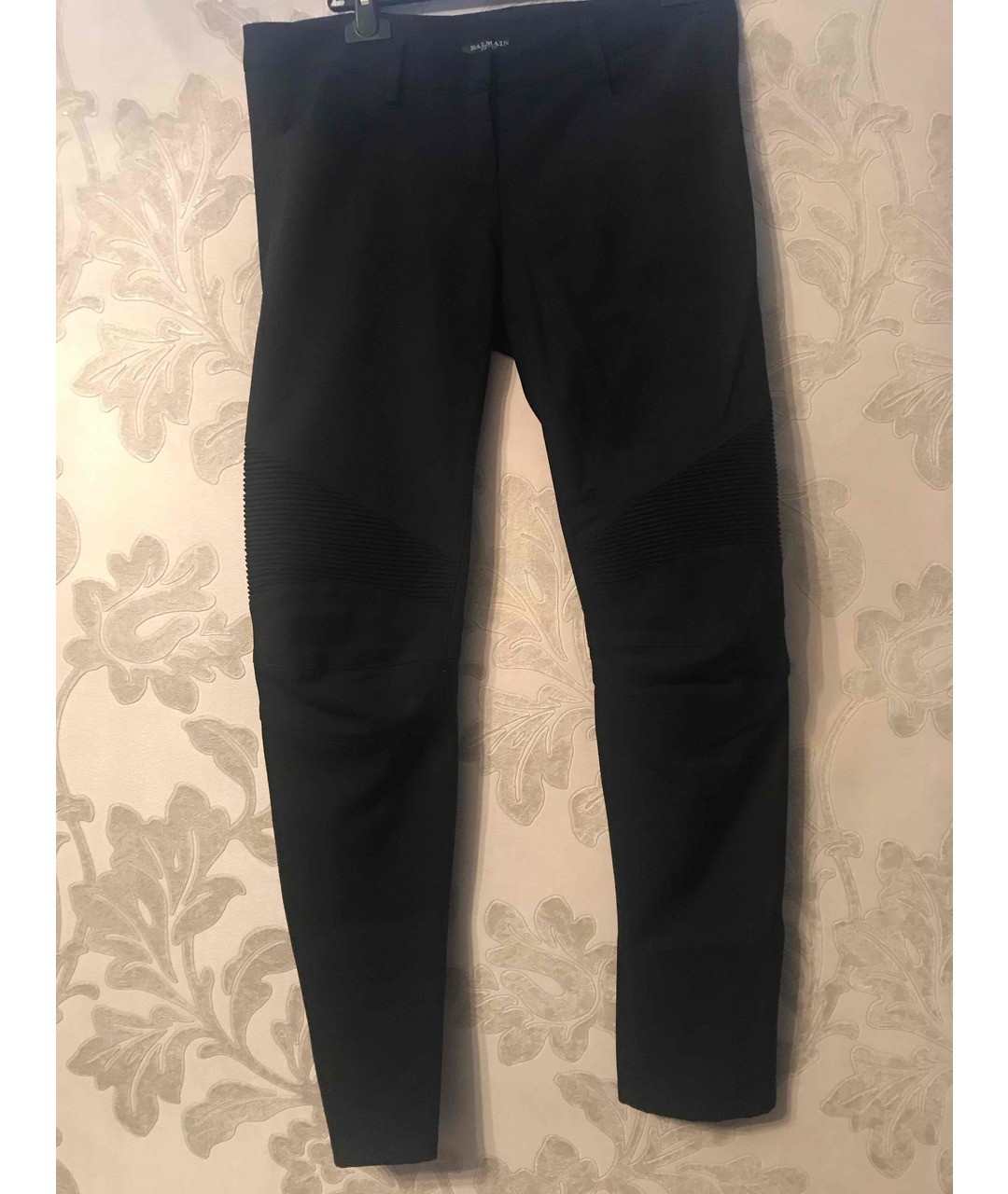 BALMAIN Черные шерстяные брюки узкие, фото 4