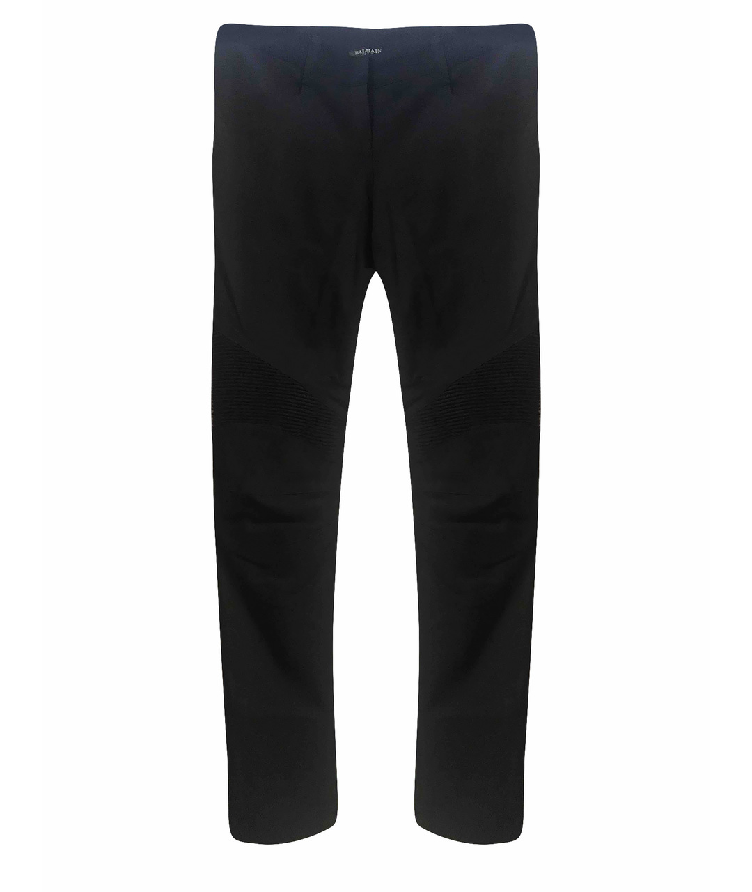 BALMAIN Черные шерстяные брюки узкие, фото 1