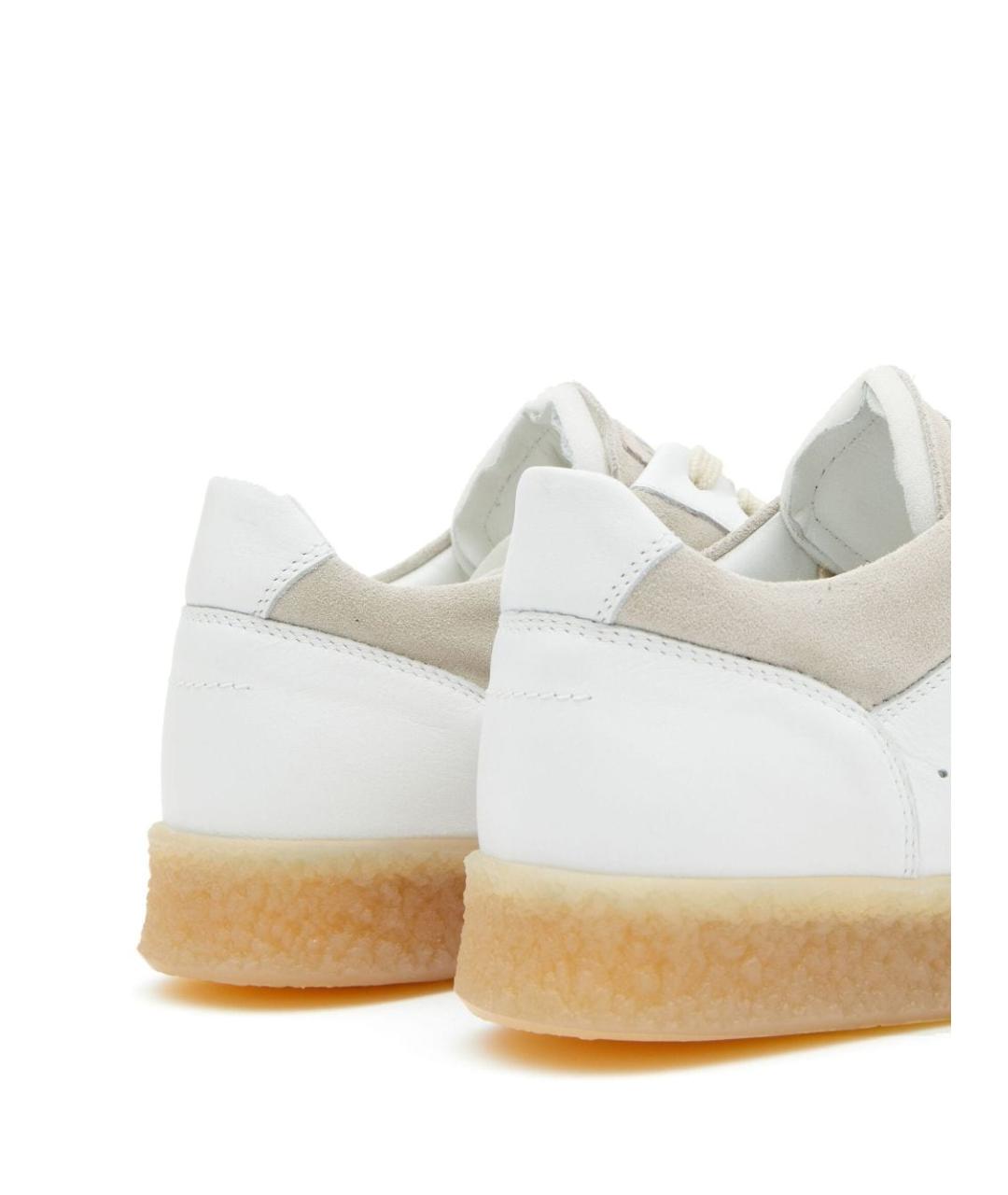 MM6 MAISON MARGIELA Белые кожаные кеды, фото 3