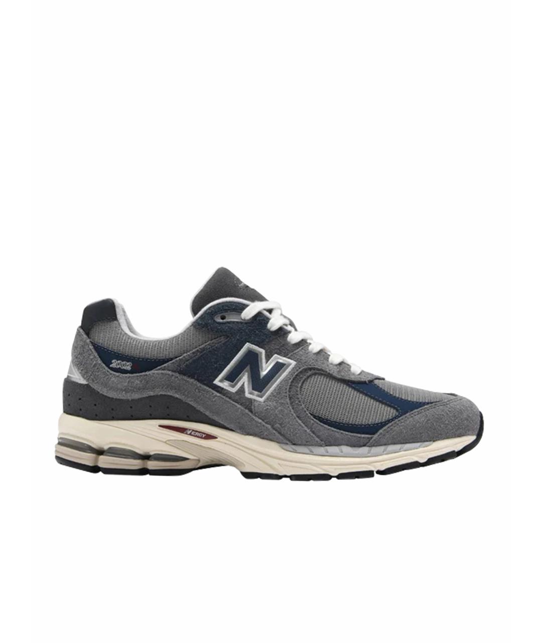 NEW BALANCE Серые кожаные низкие кроссовки / кеды, фото 1