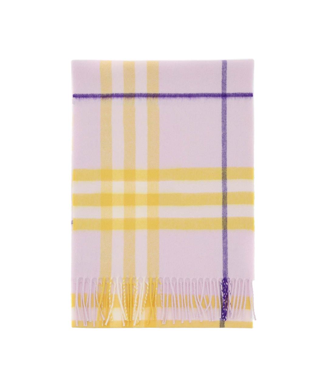 BURBERRY Розовый кашемировый шарф, фото 2