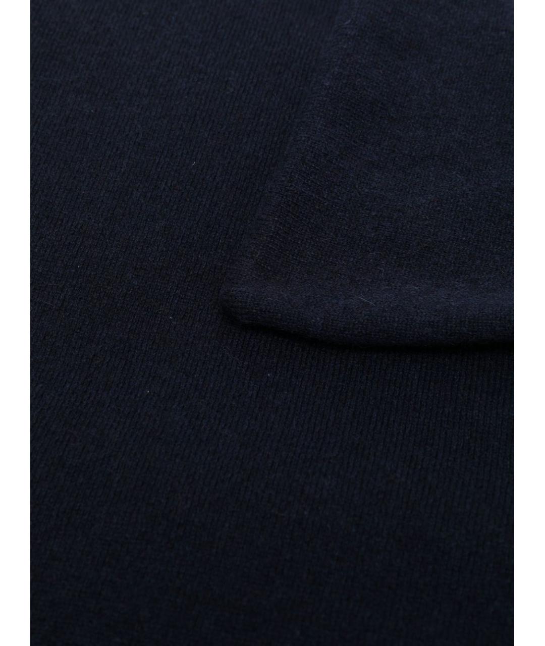 JIL SANDER Темно-синий кашемировый шарф, фото 3