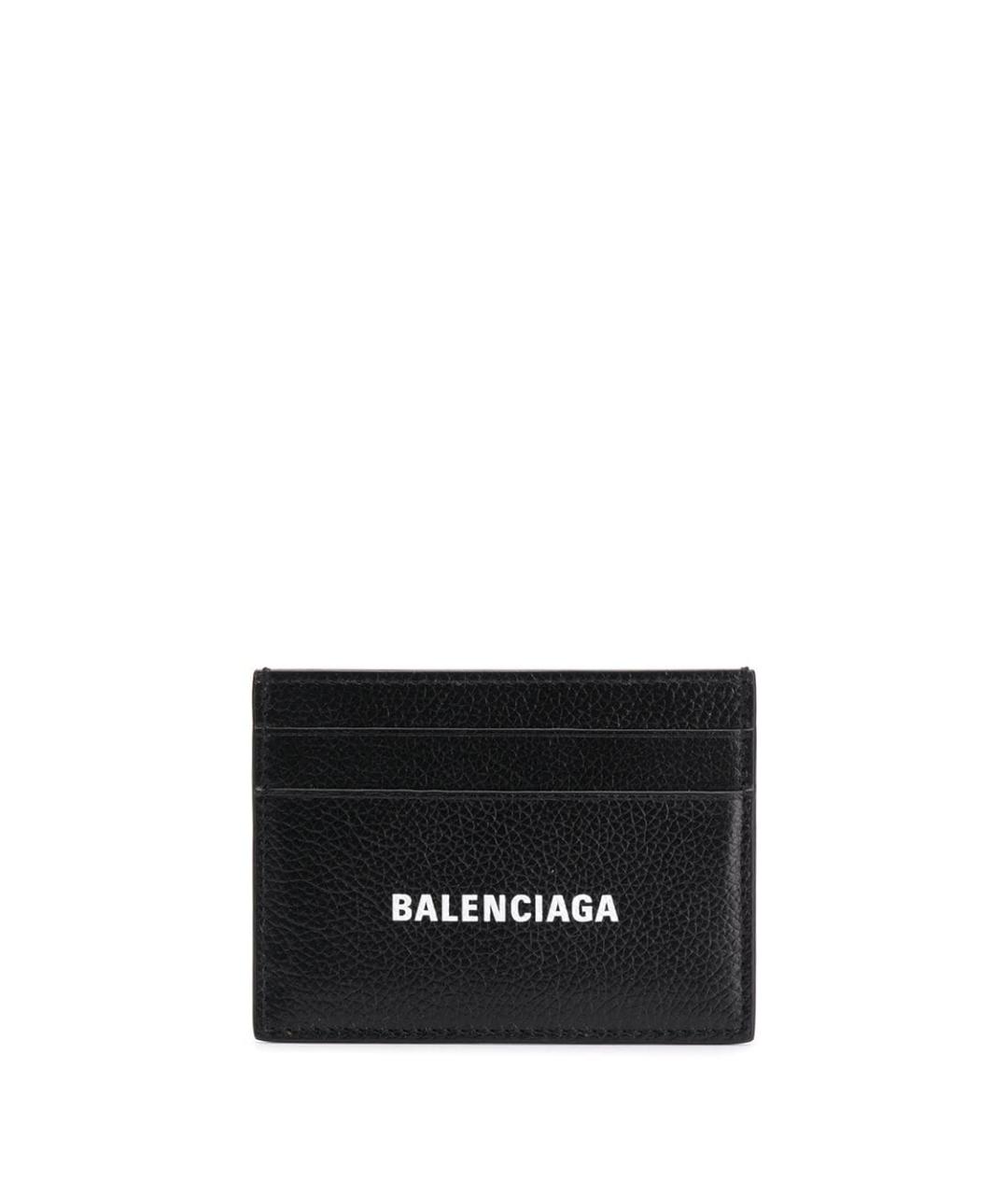 BALENCIAGA Черный кожаный кардхолдер, фото 1