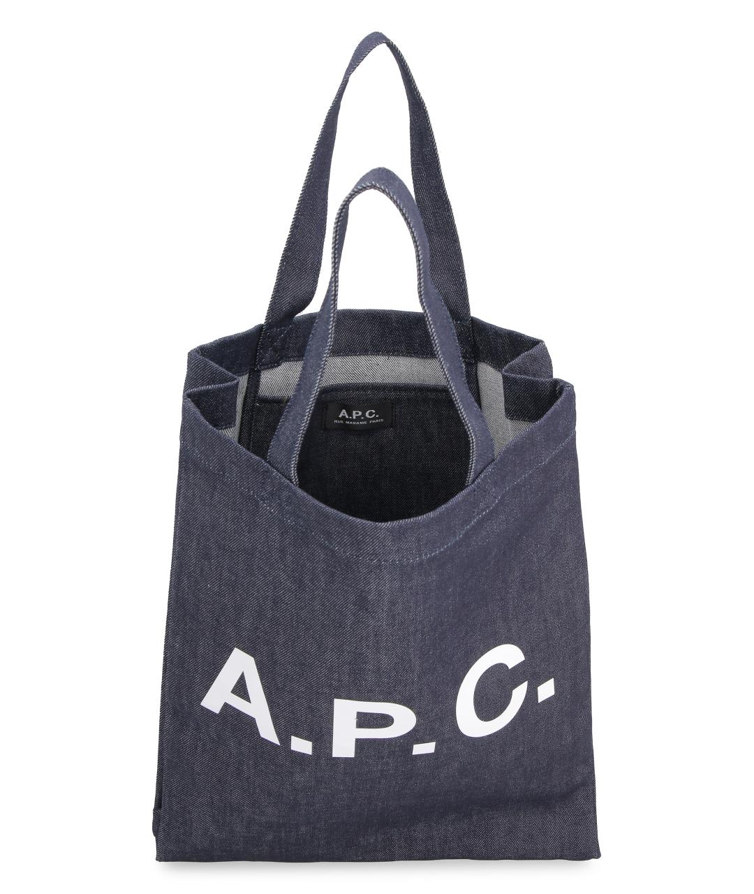 A.P.C. Синяя сумка тоут, фото 5