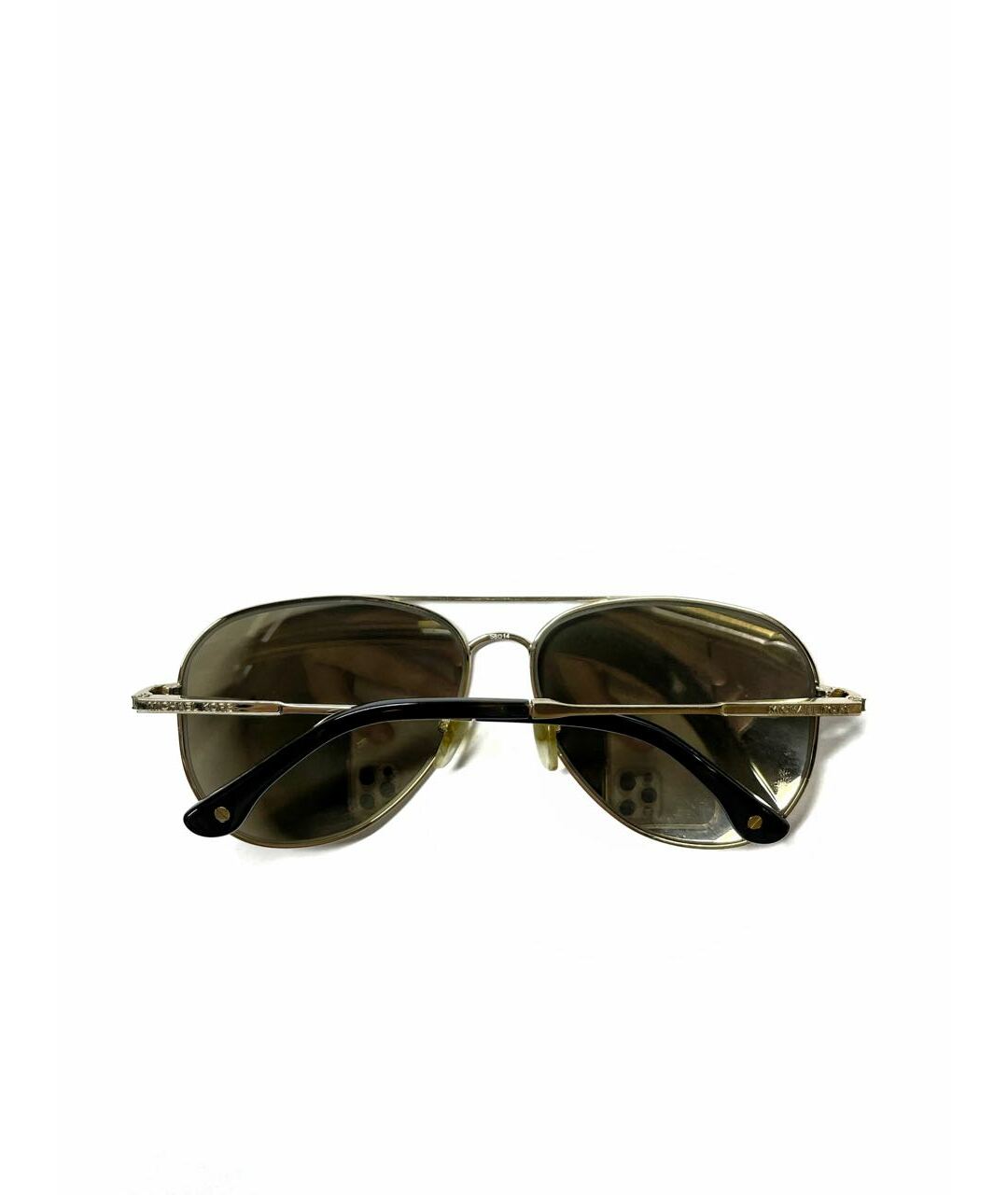 MICHAEL KORS Золотые металлические солнцезащитные очки, фото 7