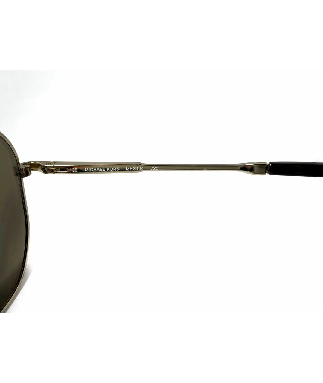 MICHAEL KORS Золотые металлические солнцезащитные очки, фото 6