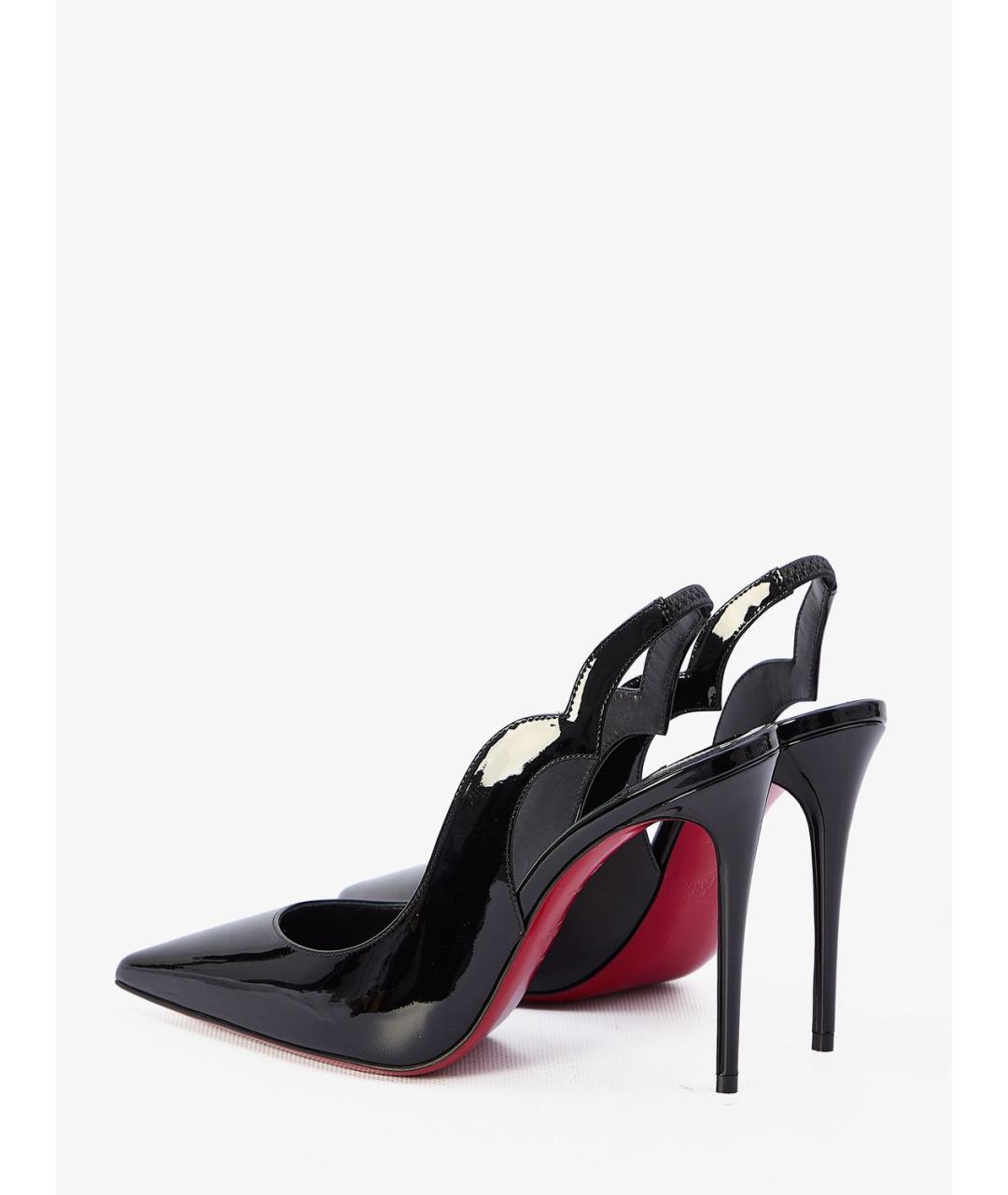 CHRISTIAN LOUBOUTIN Черные туфли из лакированной кожи, фото 4