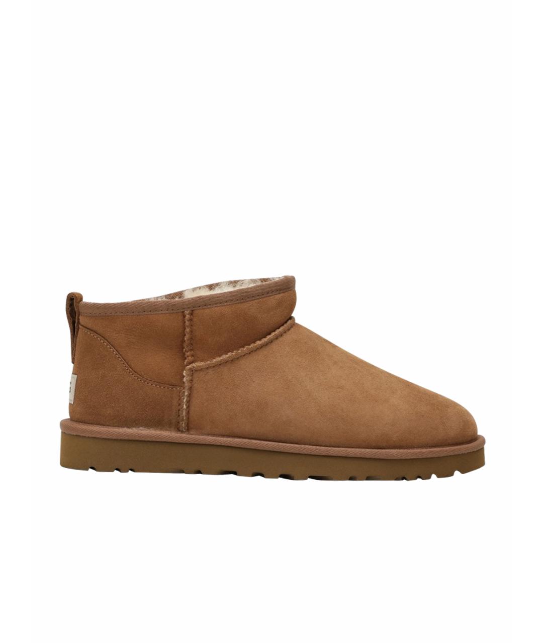 UGG AUSTRALIA Бежевые низкие ботинки, фото 1