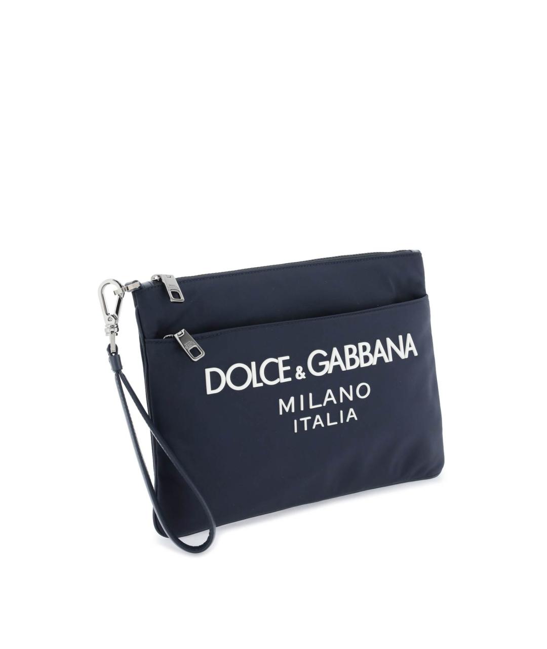 DOLCE&GABBANA Синяя барсетка, фото 3