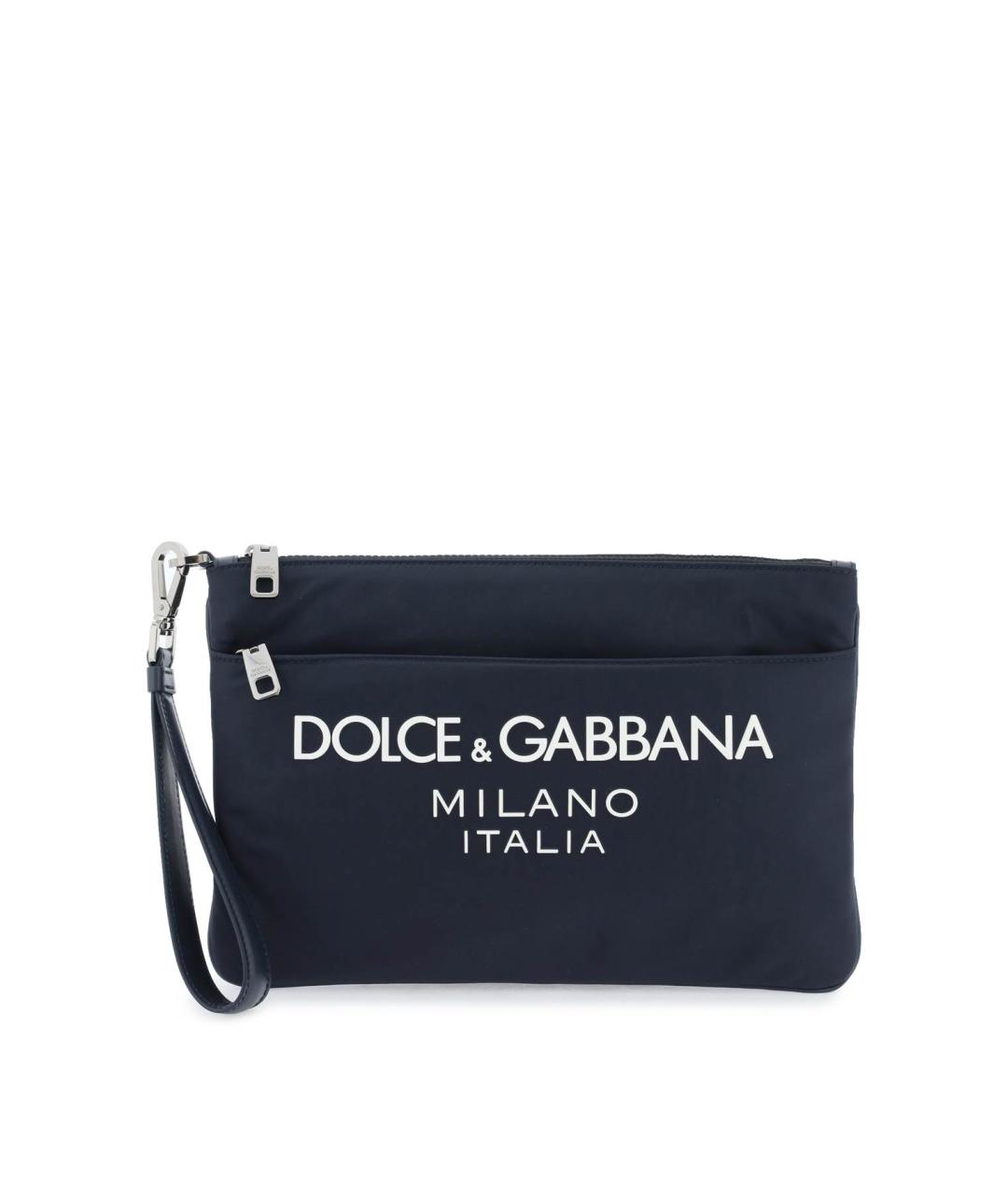 DOLCE&GABBANA Синяя барсетка, фото 1