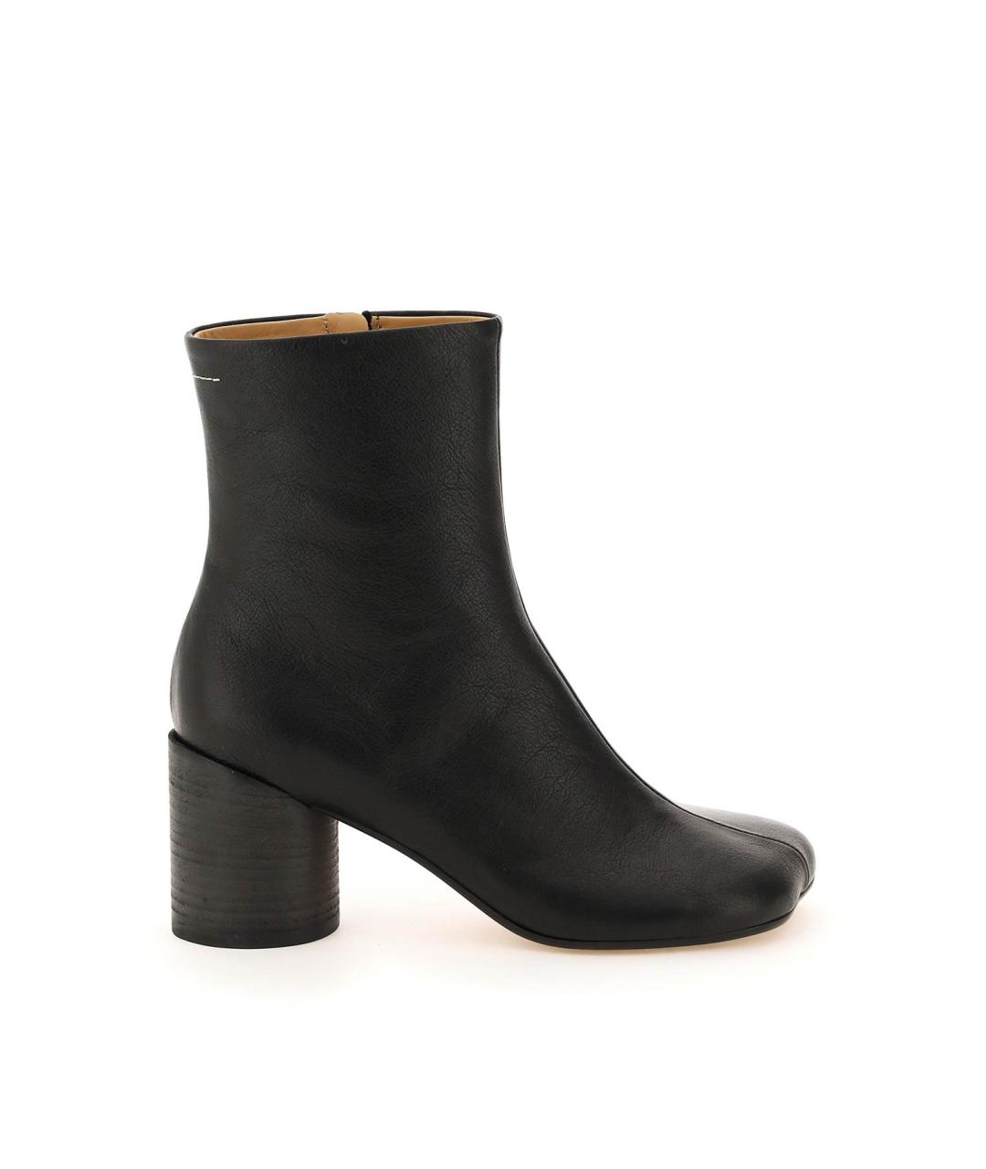 MM6 MAISON MARGIELA Черные кожаные ботинки, фото 2