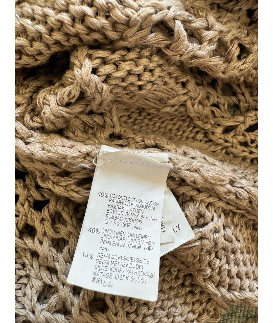 BRUNELLO CUCINELLI Бежевый хлопковый джемпер / свитер, фото 5