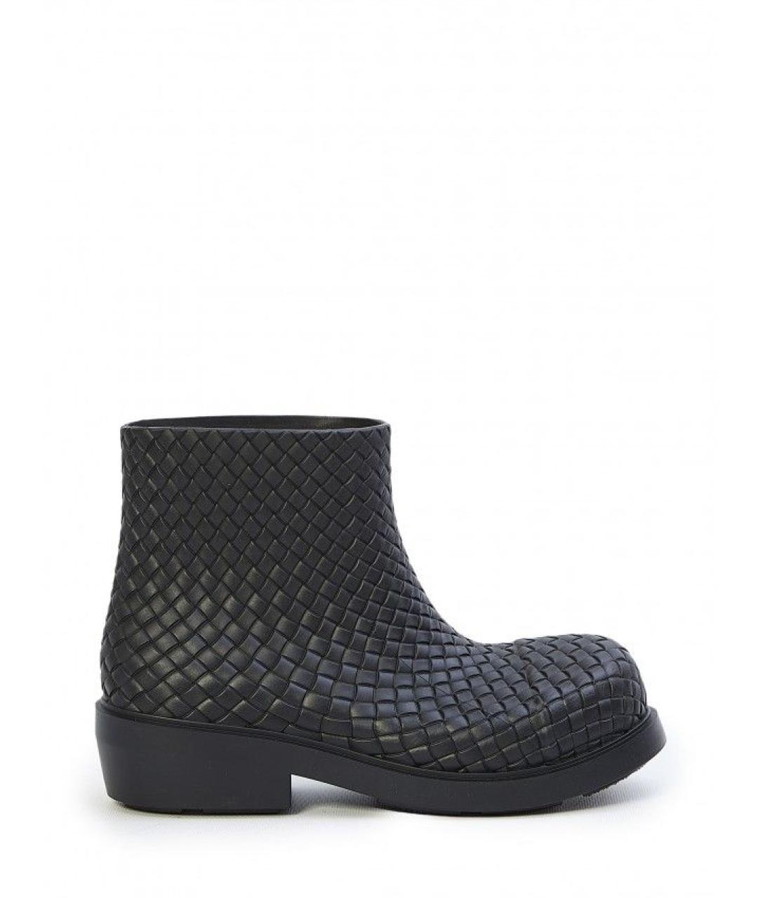 BOTTEGA VENETA Черные высокие ботинки, фото 1