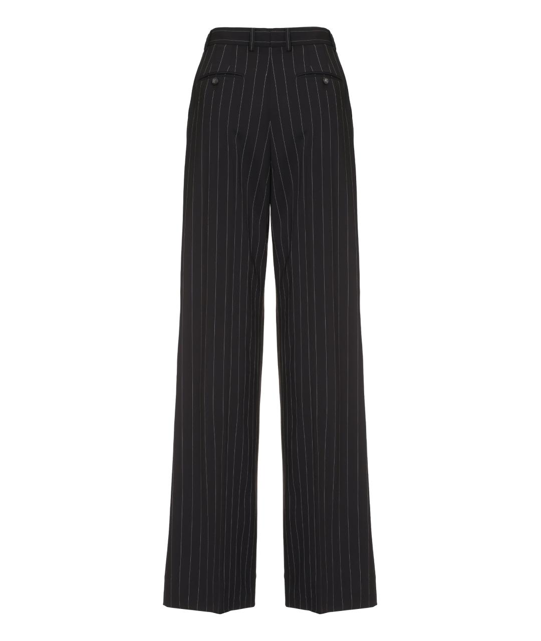 DOLCE&GABBANA Коричневые шерстяные прямые брюки, фото 2