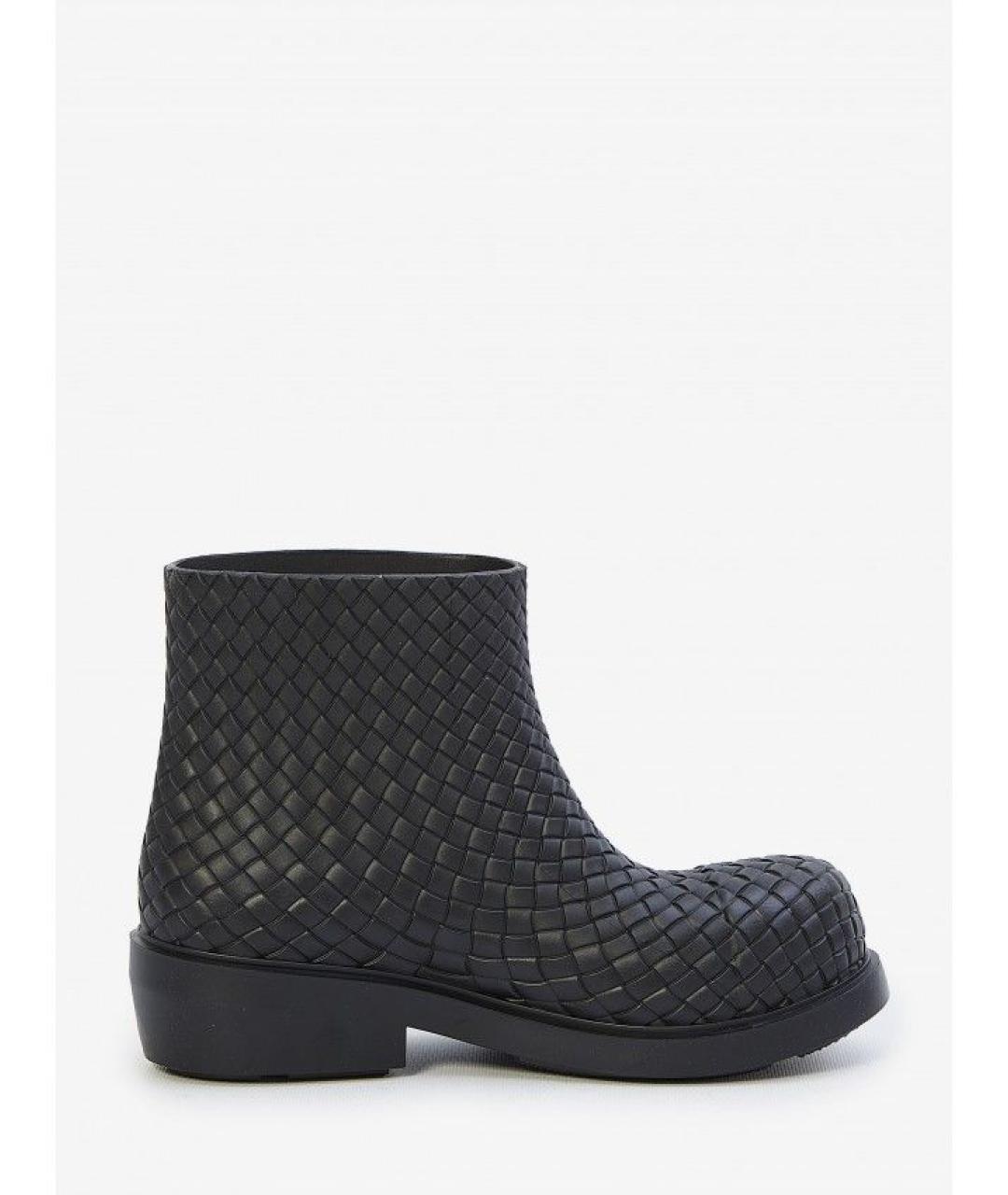 BOTTEGA VENETA Черные синтетические ботинки, фото 3