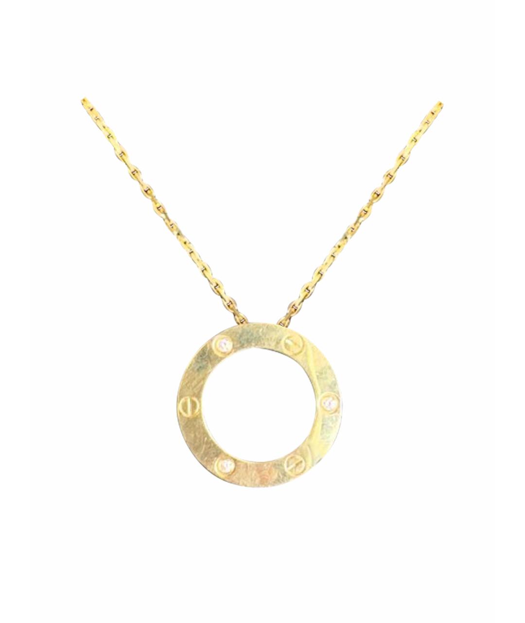CARTIER Золотое колье из желтого золота, фото 1