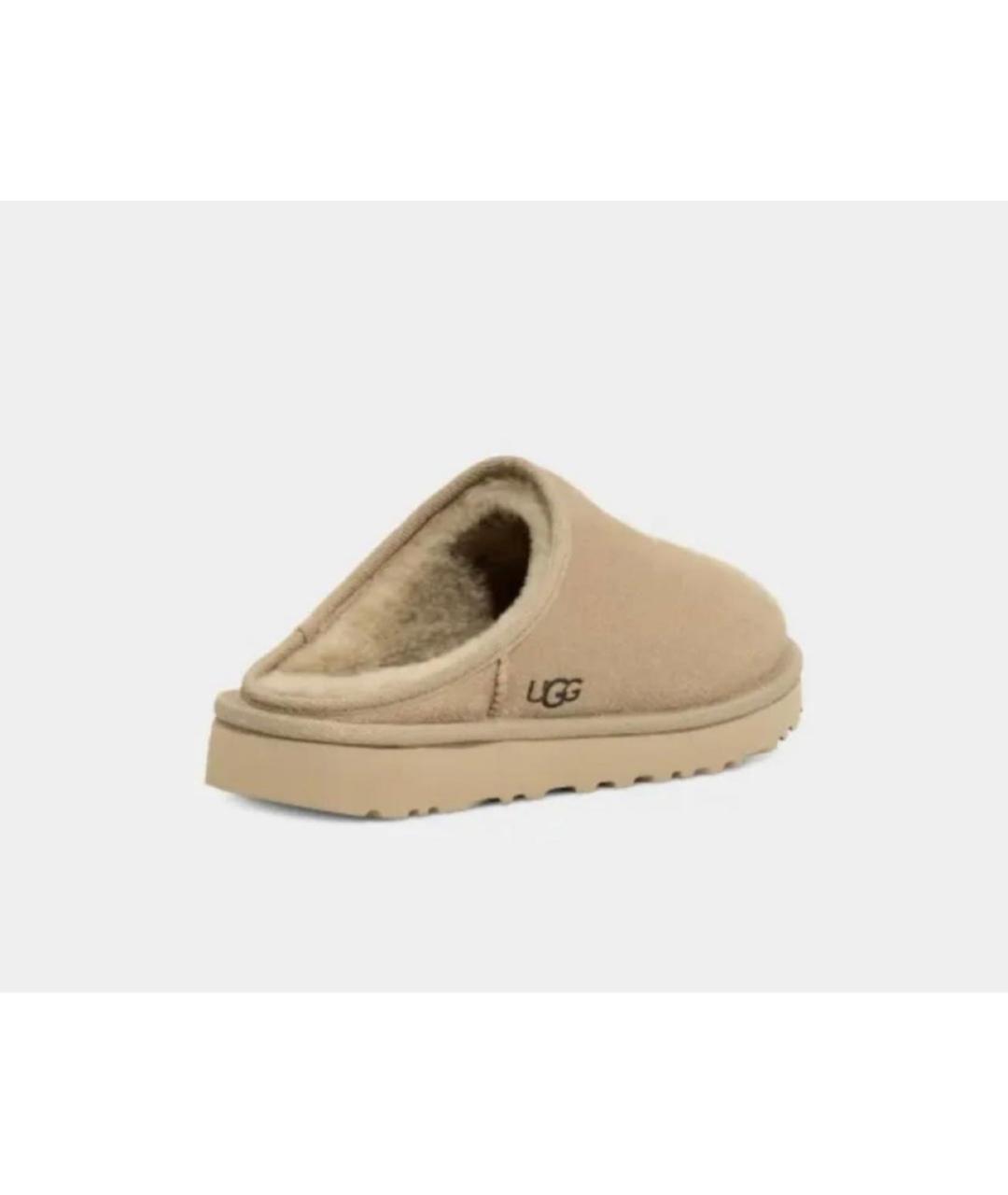 UGG AUSTRALIA Бежевые замшевые мюли, фото 2