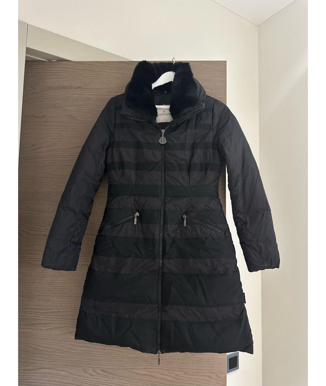 MONCLER Черный пуховик, фото 9