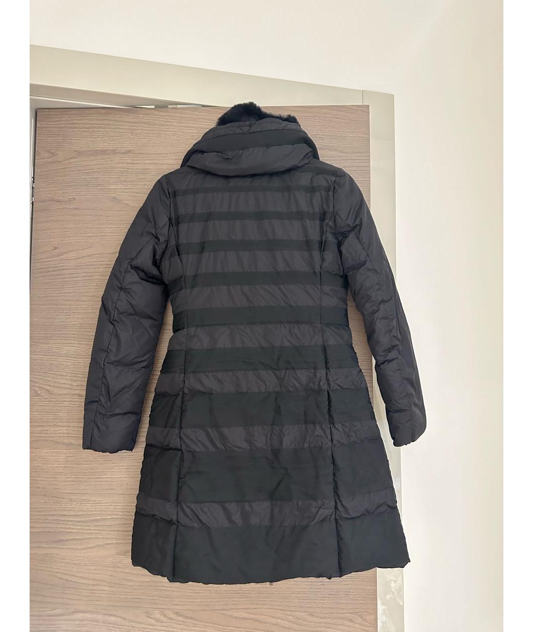 MONCLER Черный пуховик, фото 2