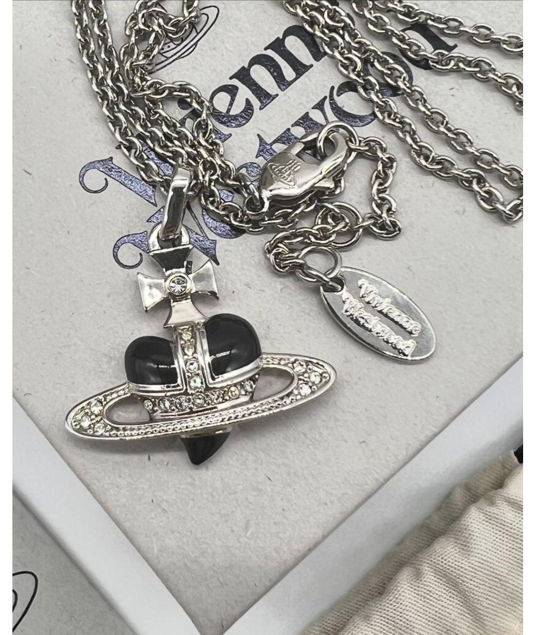 VIVIENNE WESTWOOD Черная цепочка/подвеска, фото 3