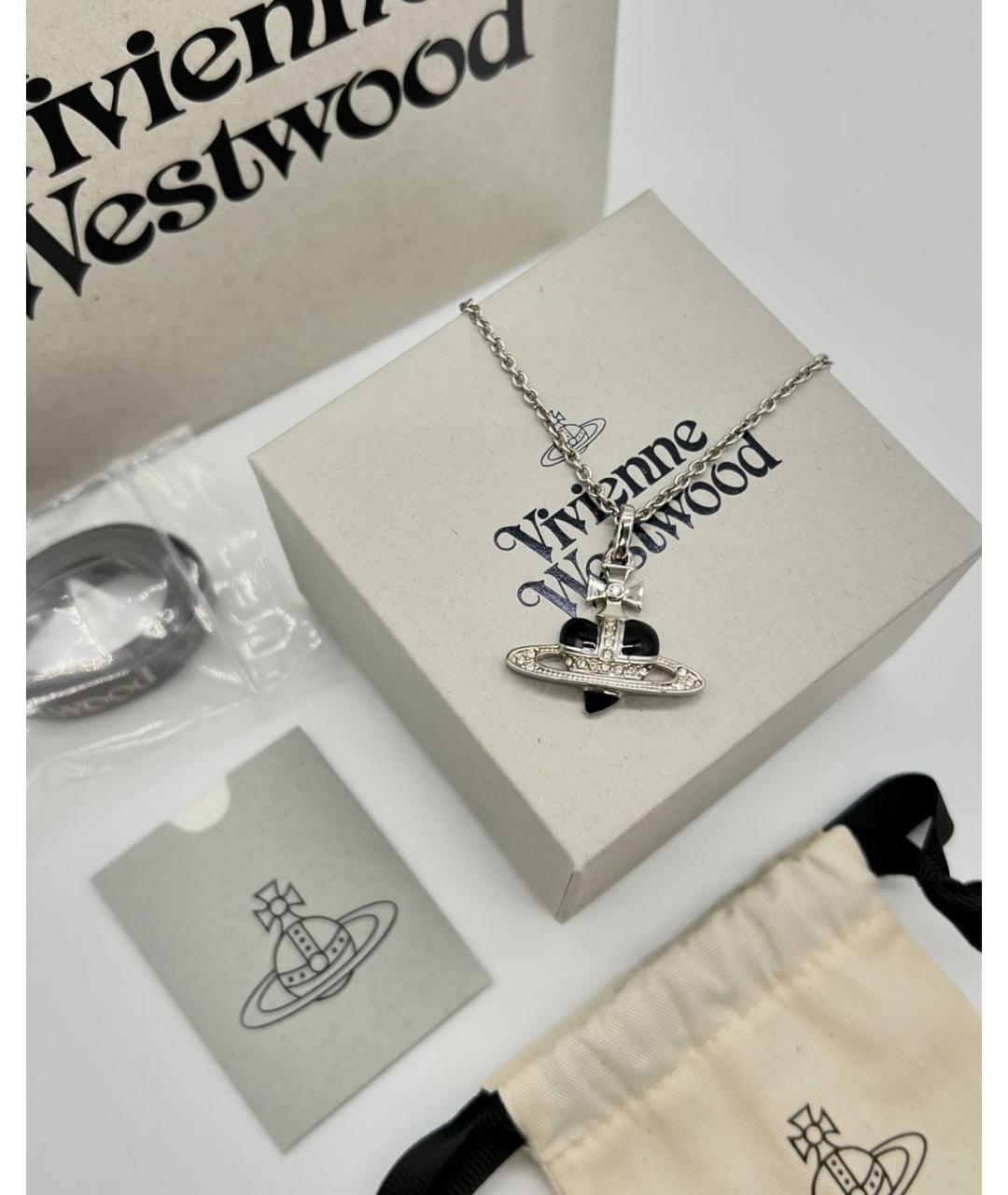 VIVIENNE WESTWOOD Черная цепочка/подвеска, фото 2