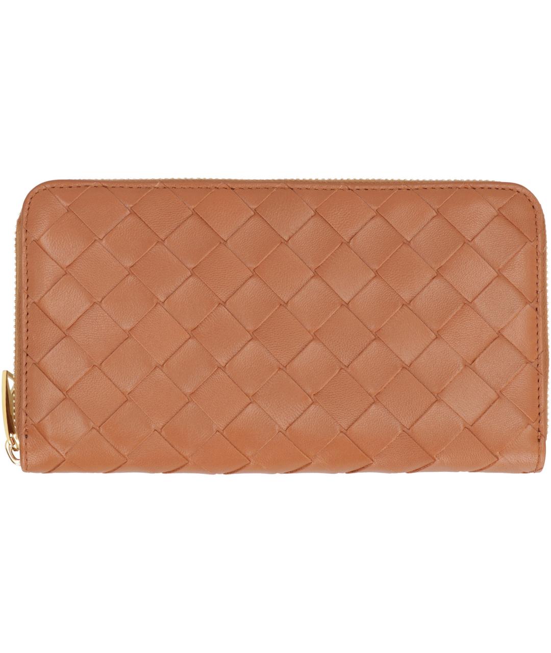 BOTTEGA VENETA Коричневый кожаный кошелек, фото 2