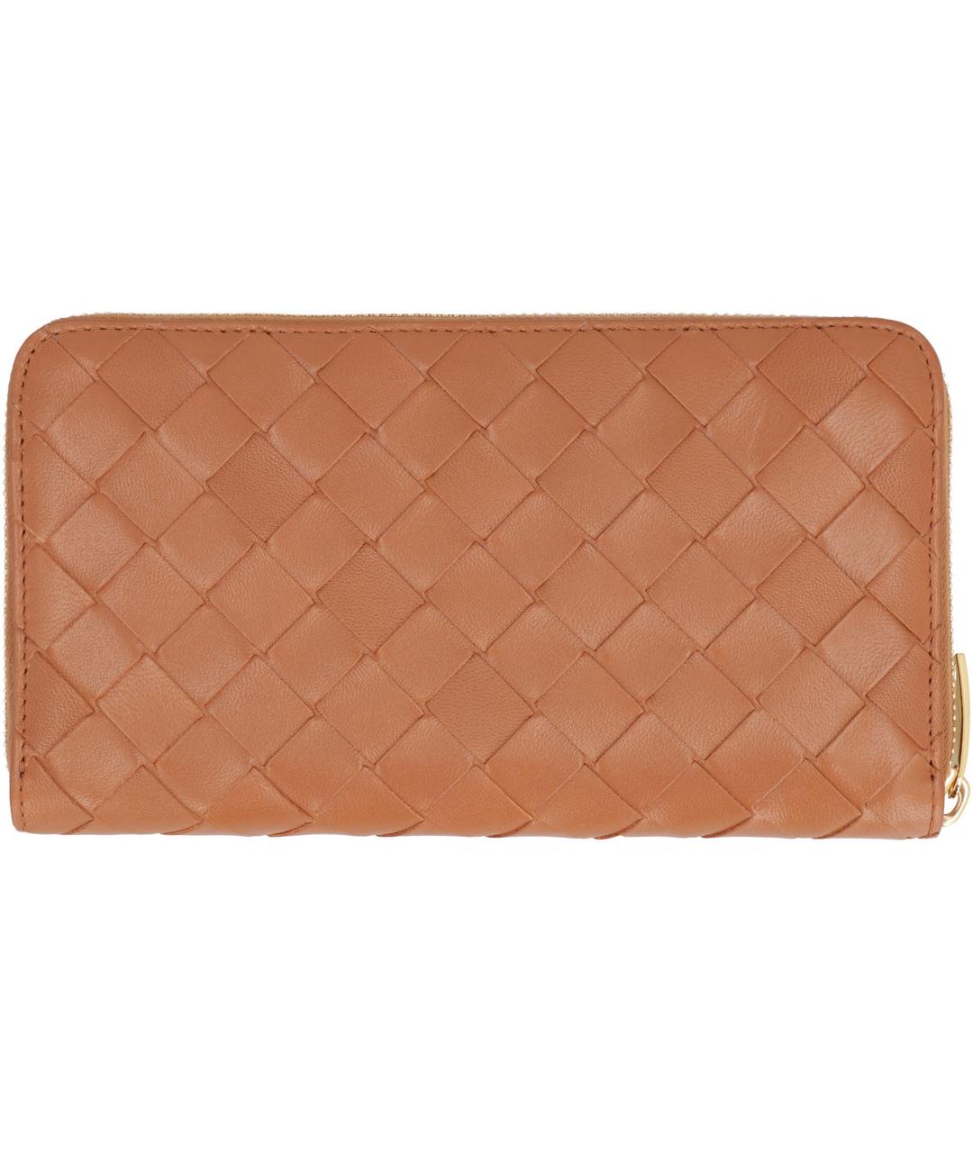 BOTTEGA VENETA Коричневый кожаный кошелек, фото 3