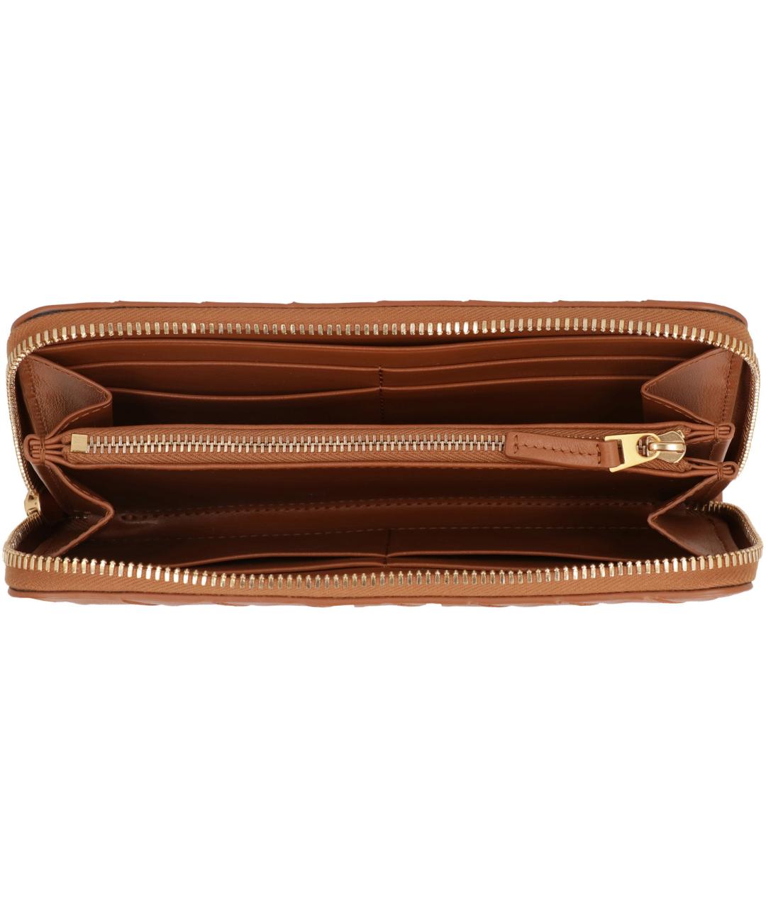 BOTTEGA VENETA Коричневый кожаный кошелек, фото 4
