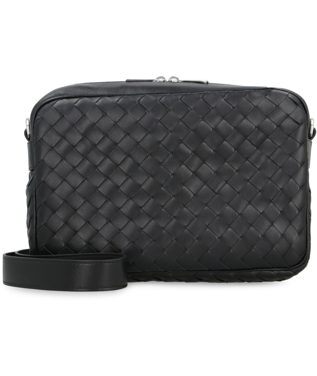 BOTTEGA VENETA Черная сумка на плечо, фото 2