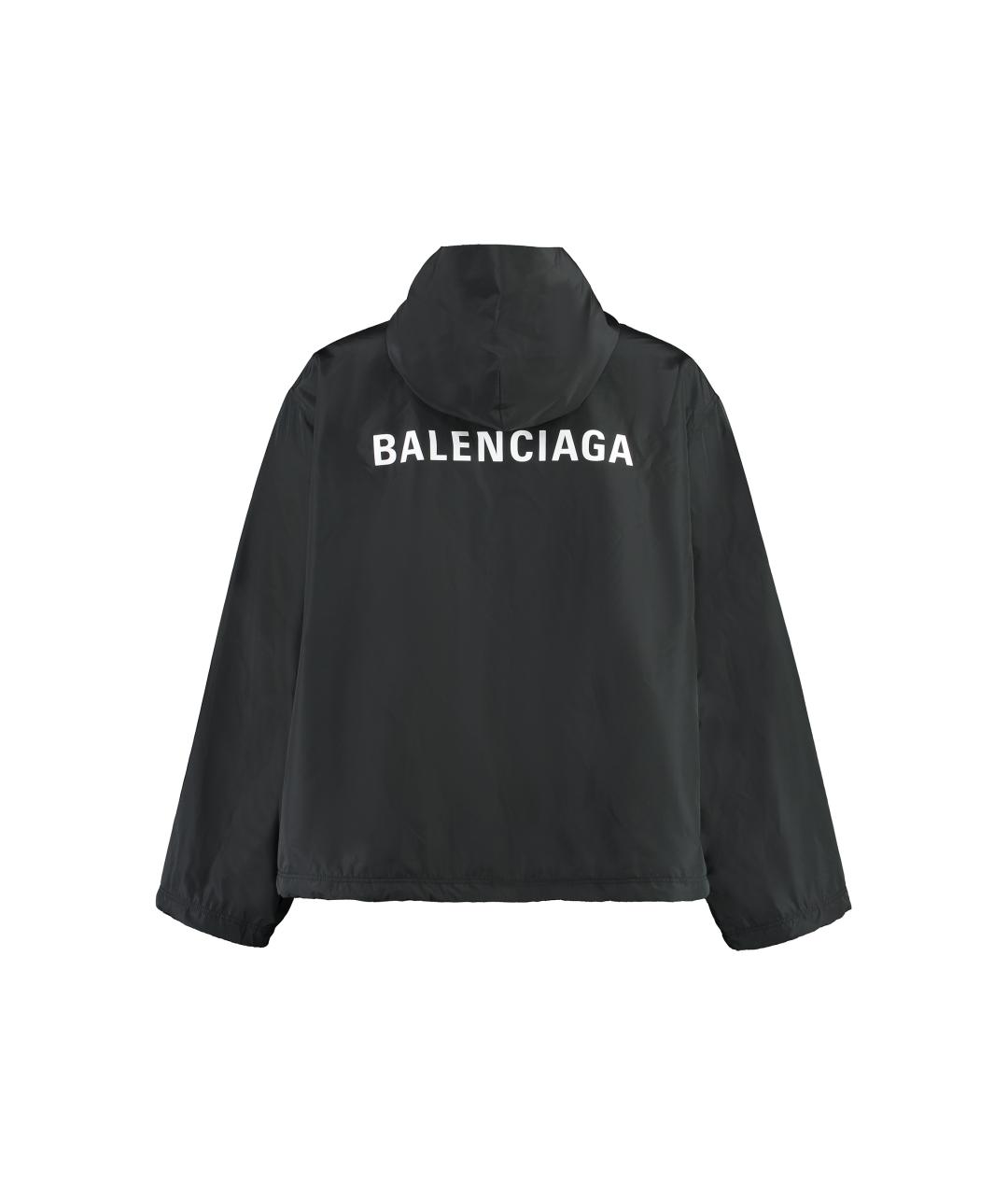 BALENCIAGA Черная полиэстеровая куртка, фото 2