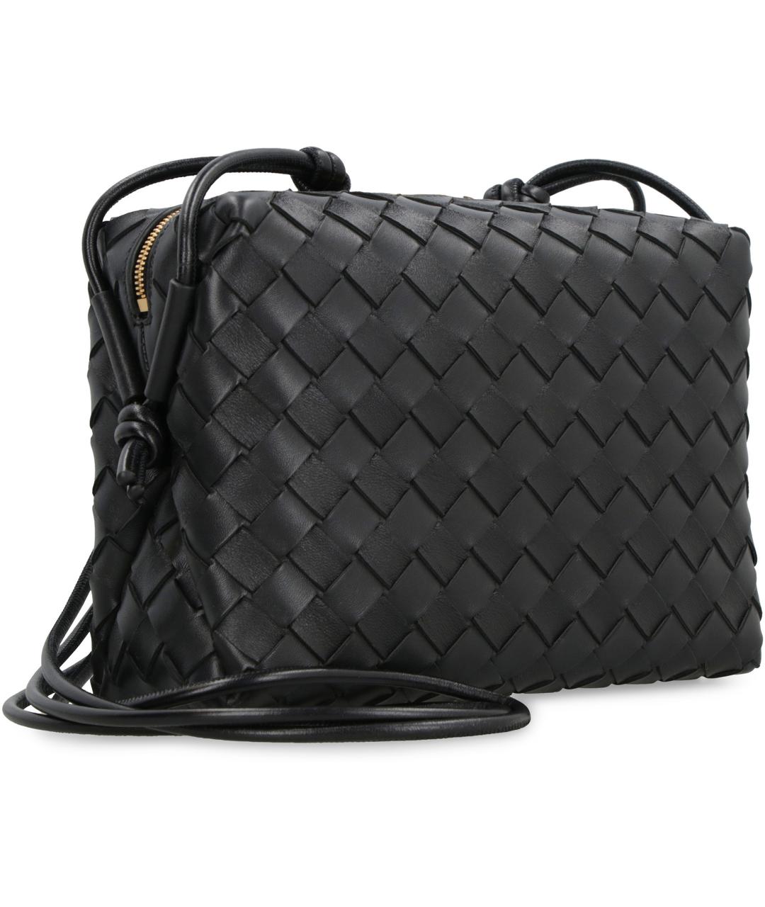 BOTTEGA VENETA Черная сумка через плечо, фото 3