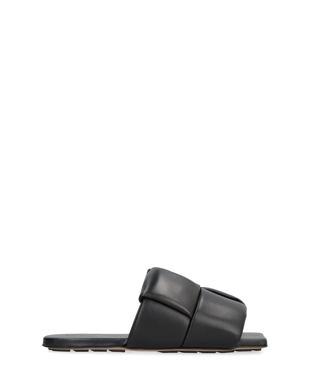 BOTTEGA VENETA Черные шлепанцы, фото 1