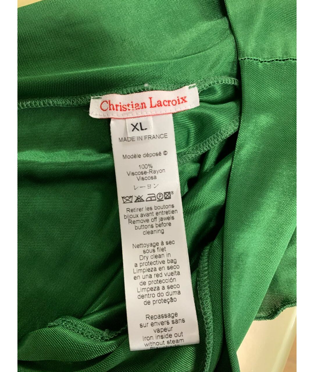 CHRISTIAN LACROIX Зеленая вискозная рубашка, фото 3