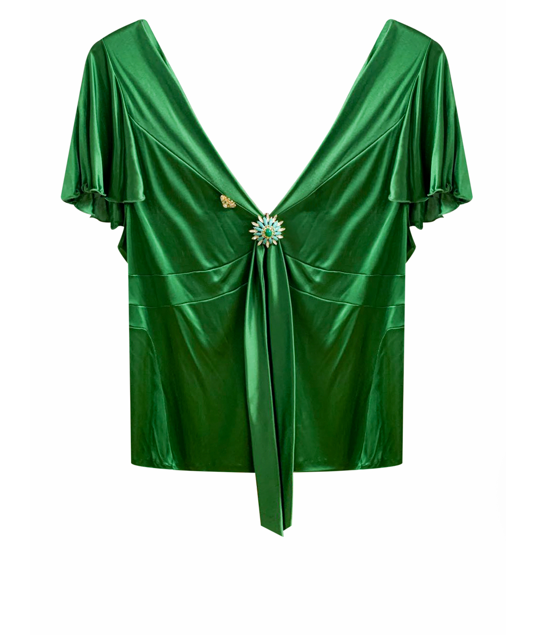 CHRISTIAN LACROIX Зеленая вискозная рубашка, фото 1
