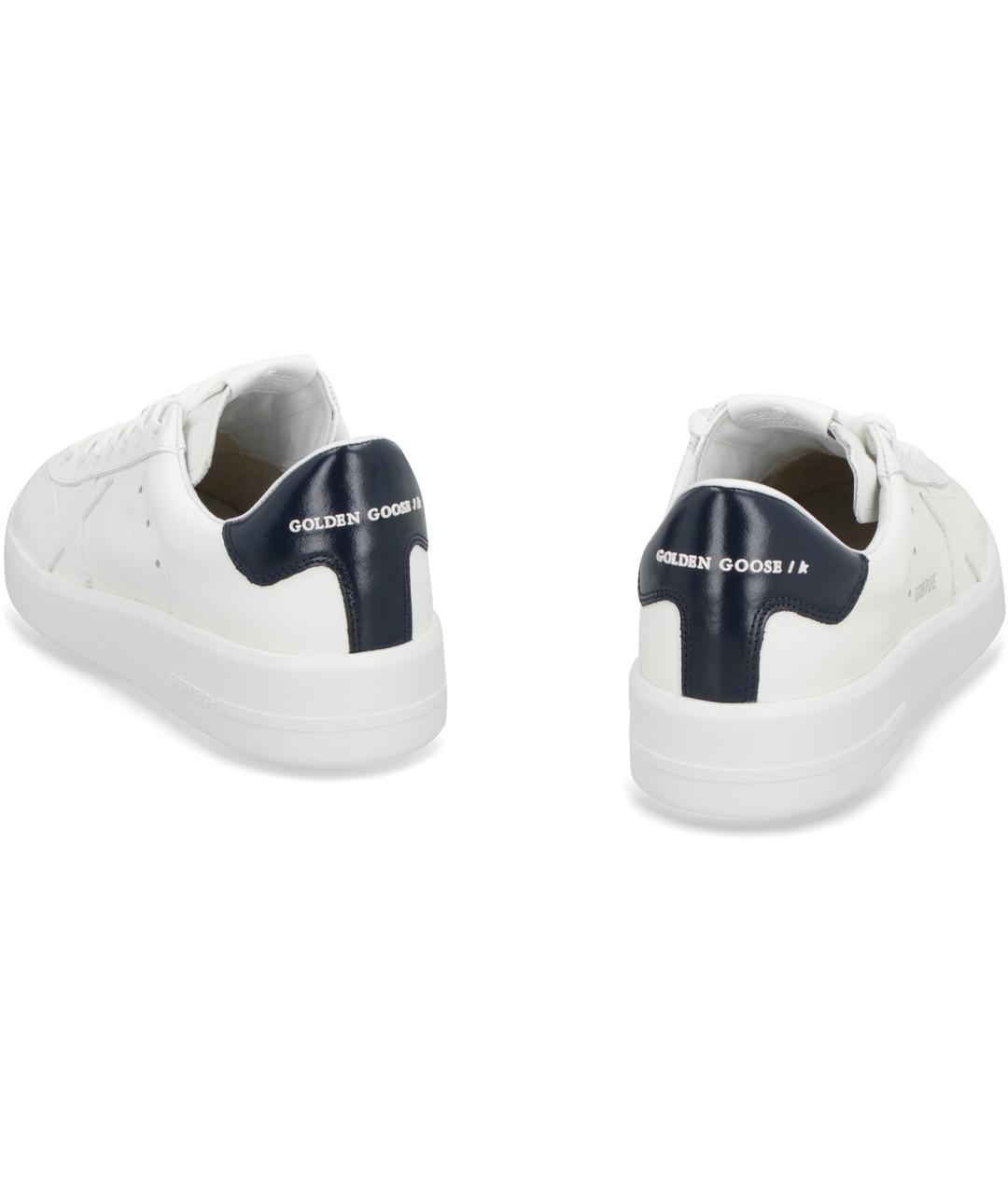 GOLDEN GOOSE DELUXE BRAND Белые кожаные низкие кроссовки / кеды, фото 4