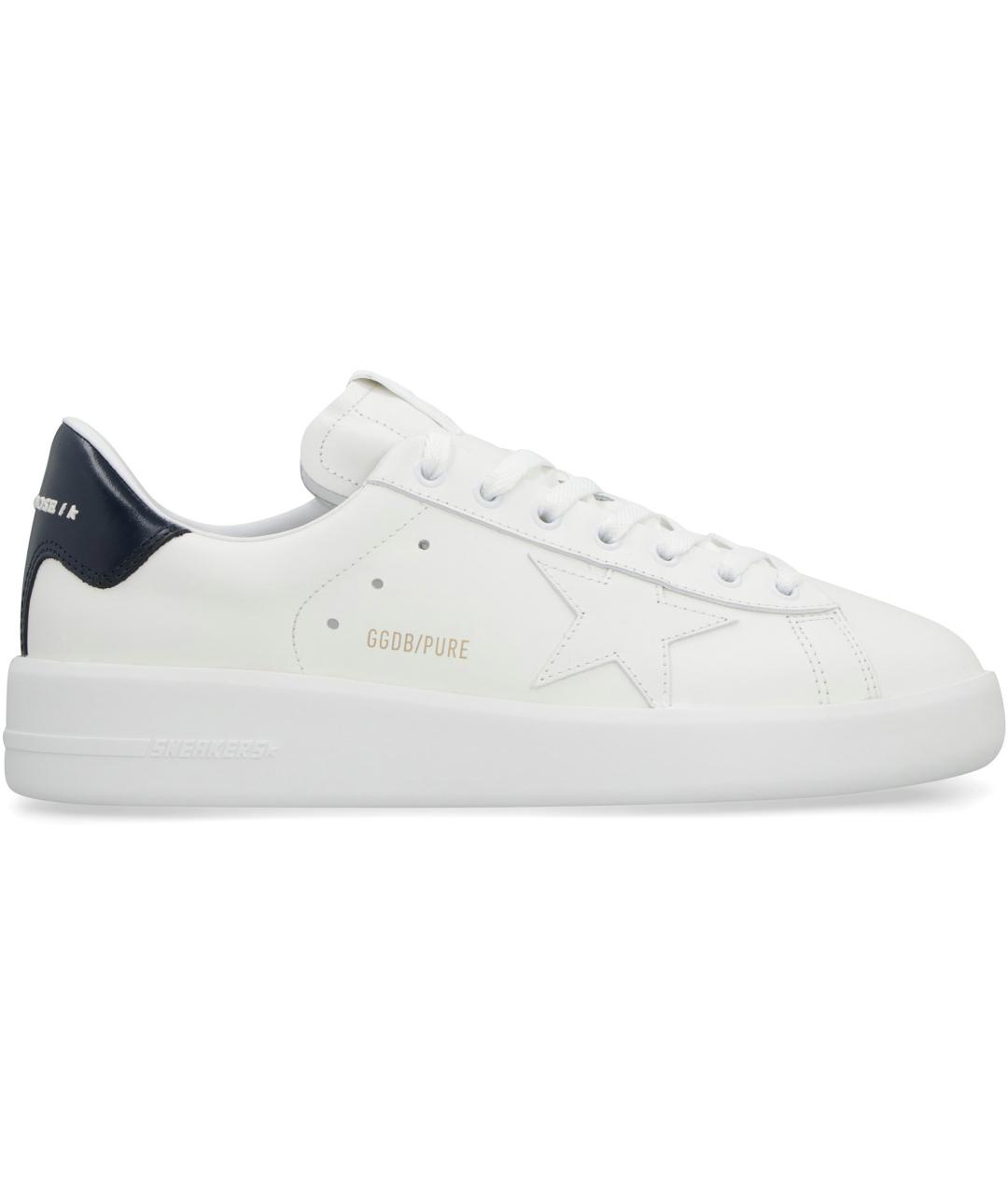 GOLDEN GOOSE DELUXE BRAND Белые кожаные низкие кроссовки / кеды, фото 2