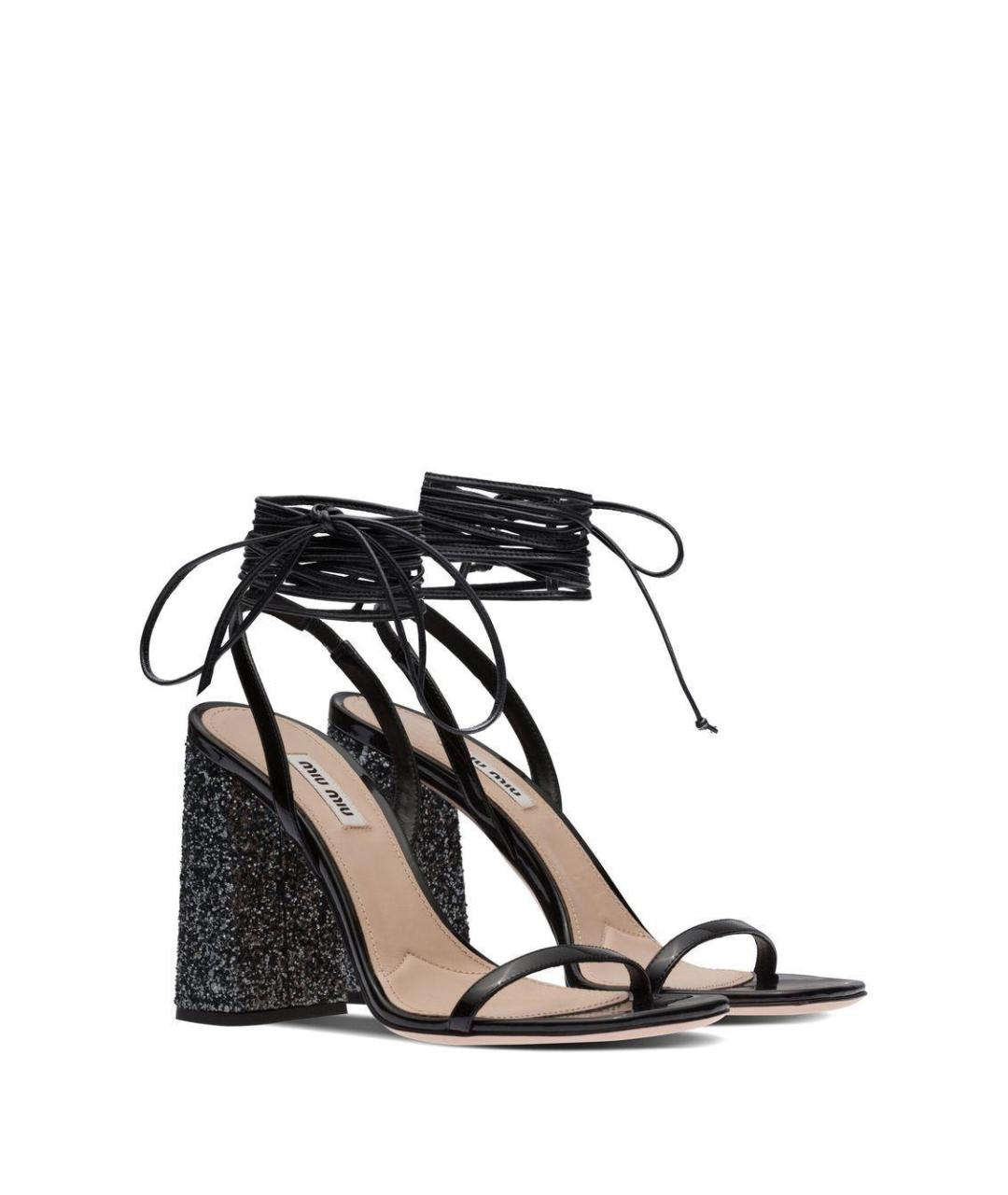 MIU MIU Мульти кожаные босоножки, фото 2