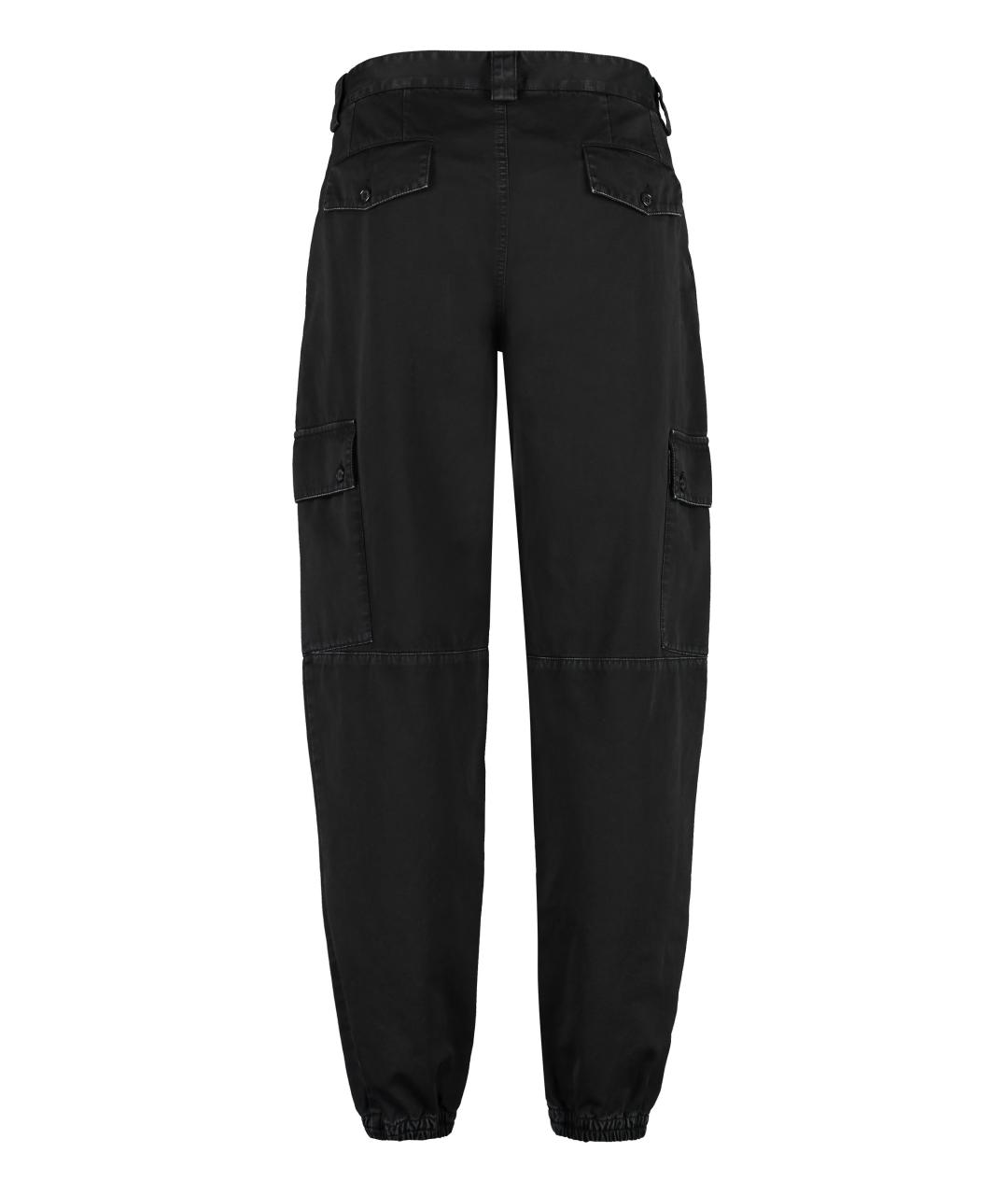 DOLCE&GABBANA Черные хлопковые повседневные брюки, фото 2