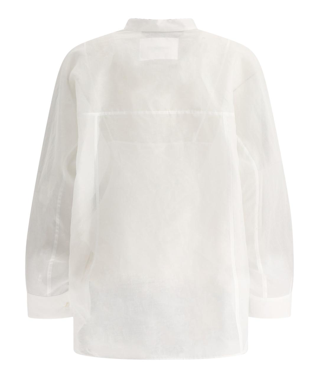 JIL SANDER Белая хлопковая рубашка, фото 2