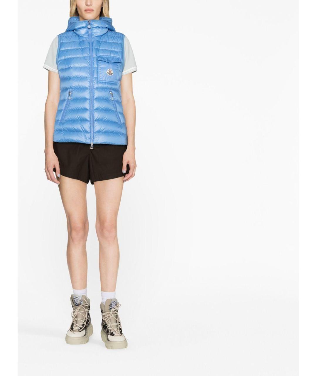 MONCLER Голубой жилет, фото 2