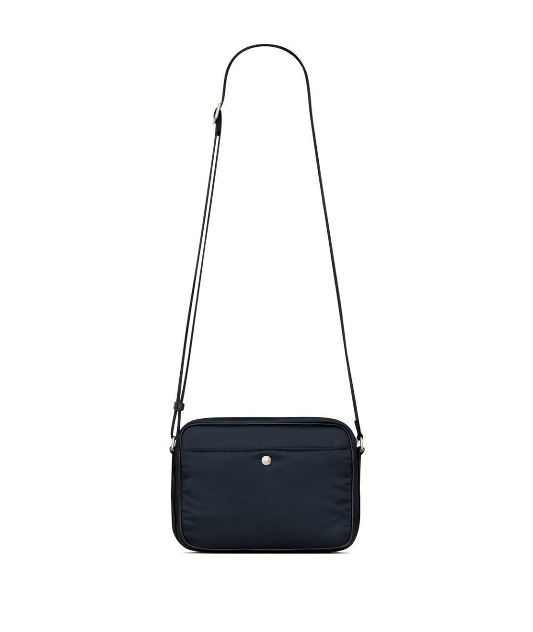 SAINT LAURENT Черная синтетическая сумка на плечо, фото 2