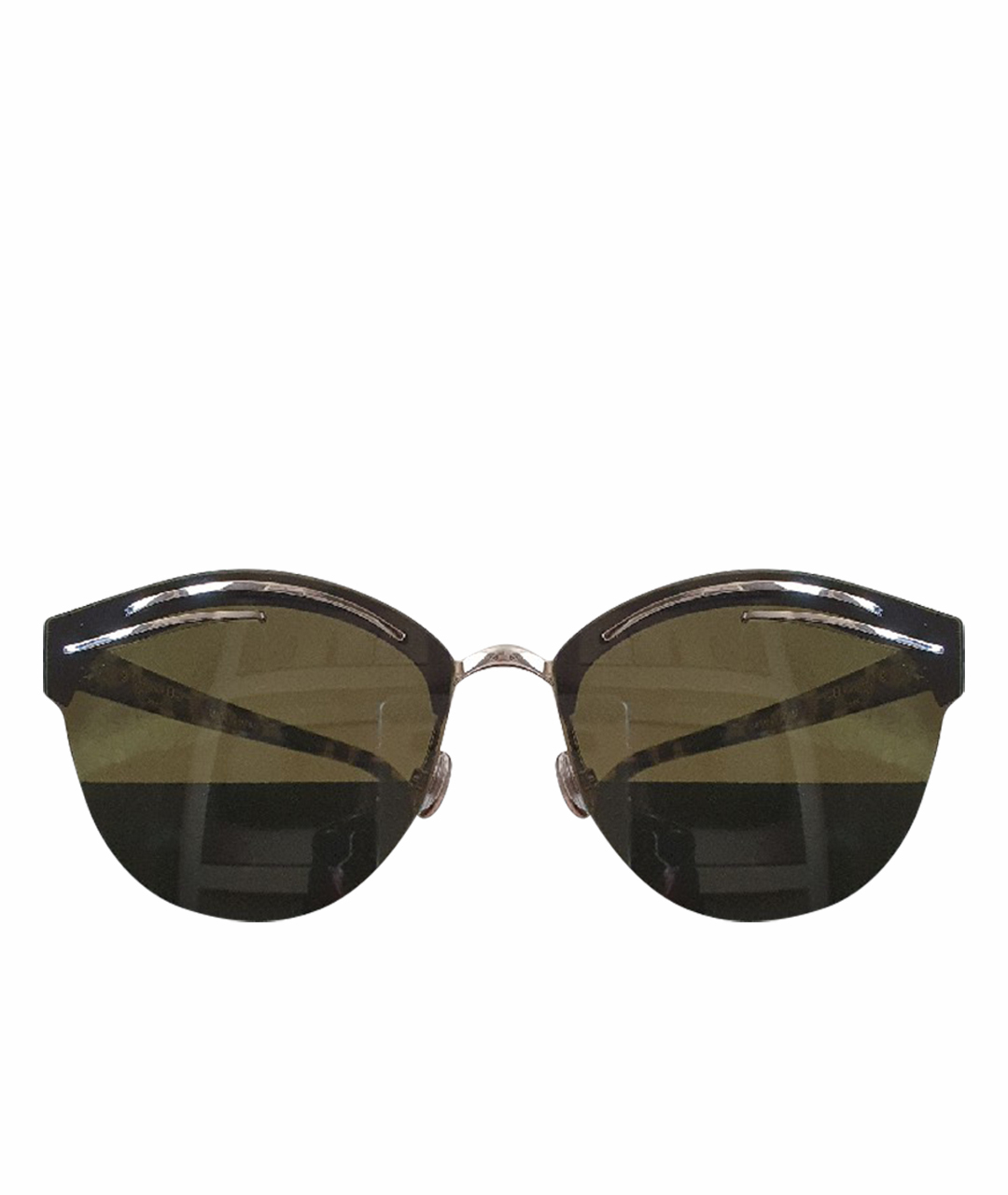 CHRISTIAN DIOR PRE-OWNED Хаки металлические солнцезащитные очки, фото 1