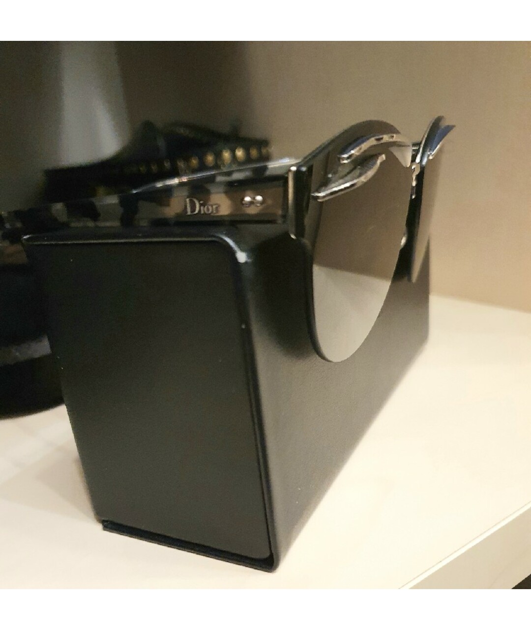 CHRISTIAN DIOR PRE-OWNED Хаки металлические солнцезащитные очки, фото 6