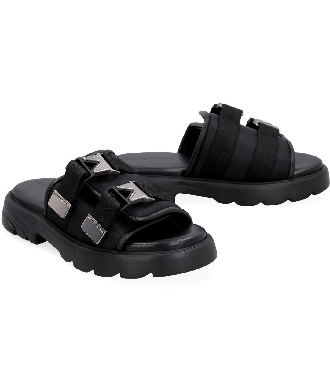 BOTTEGA VENETA Черные шлепанцы, фото 3