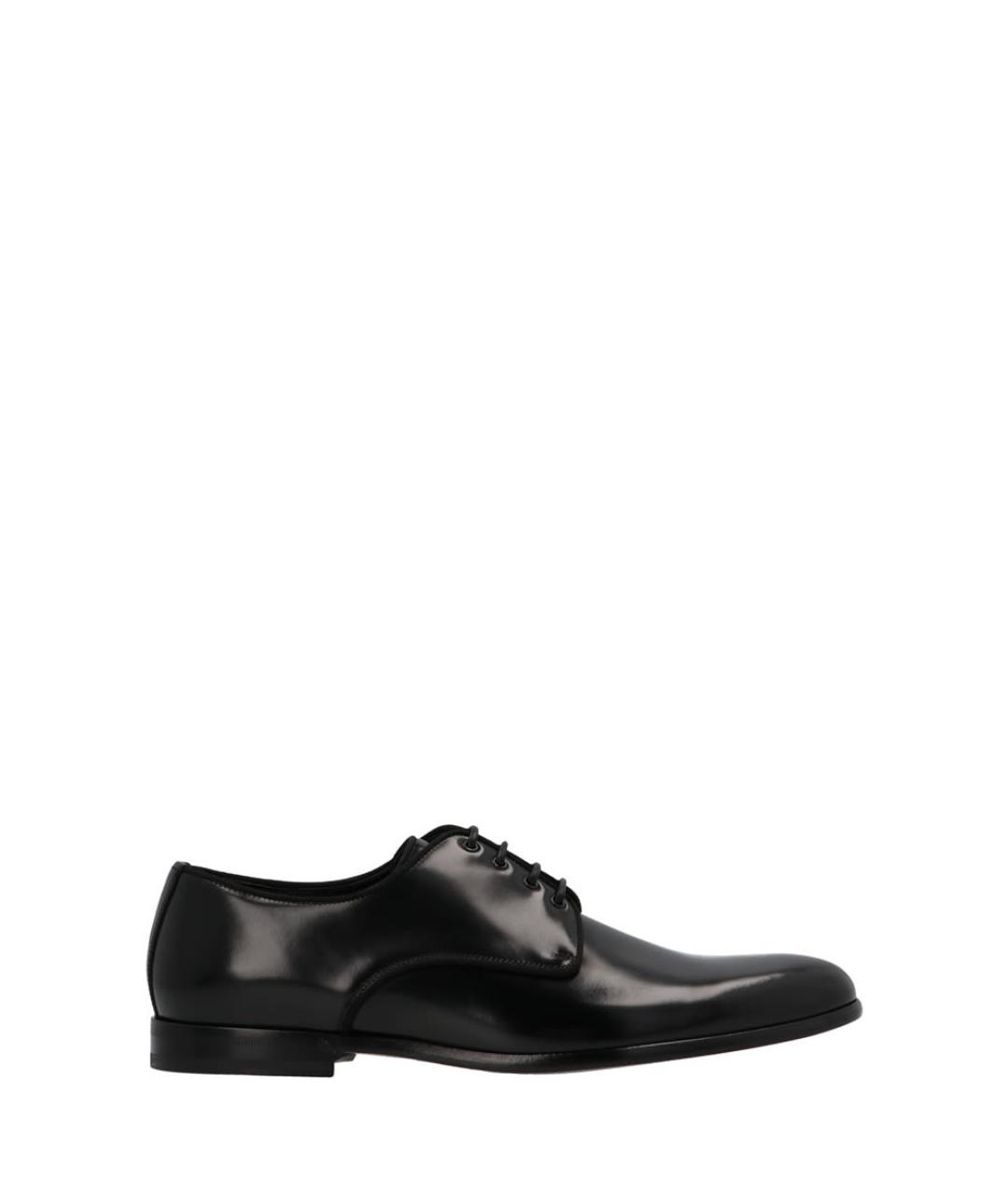 DOLCE&GABBANA Черные кожаные туфли, фото 5