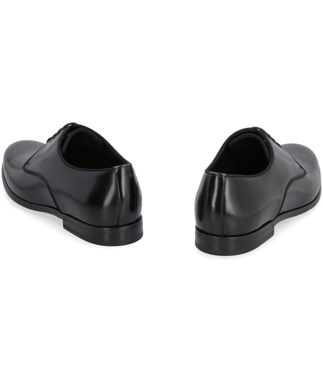 DOLCE&GABBANA Черные кожаные туфли, фото 4